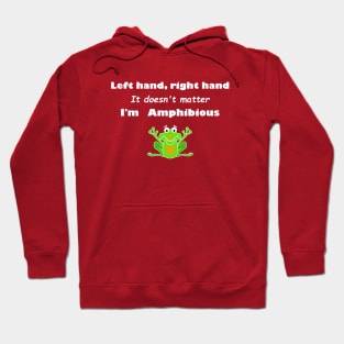 Lispe Left Hand Right Hand I'm Amphibious Hoodie